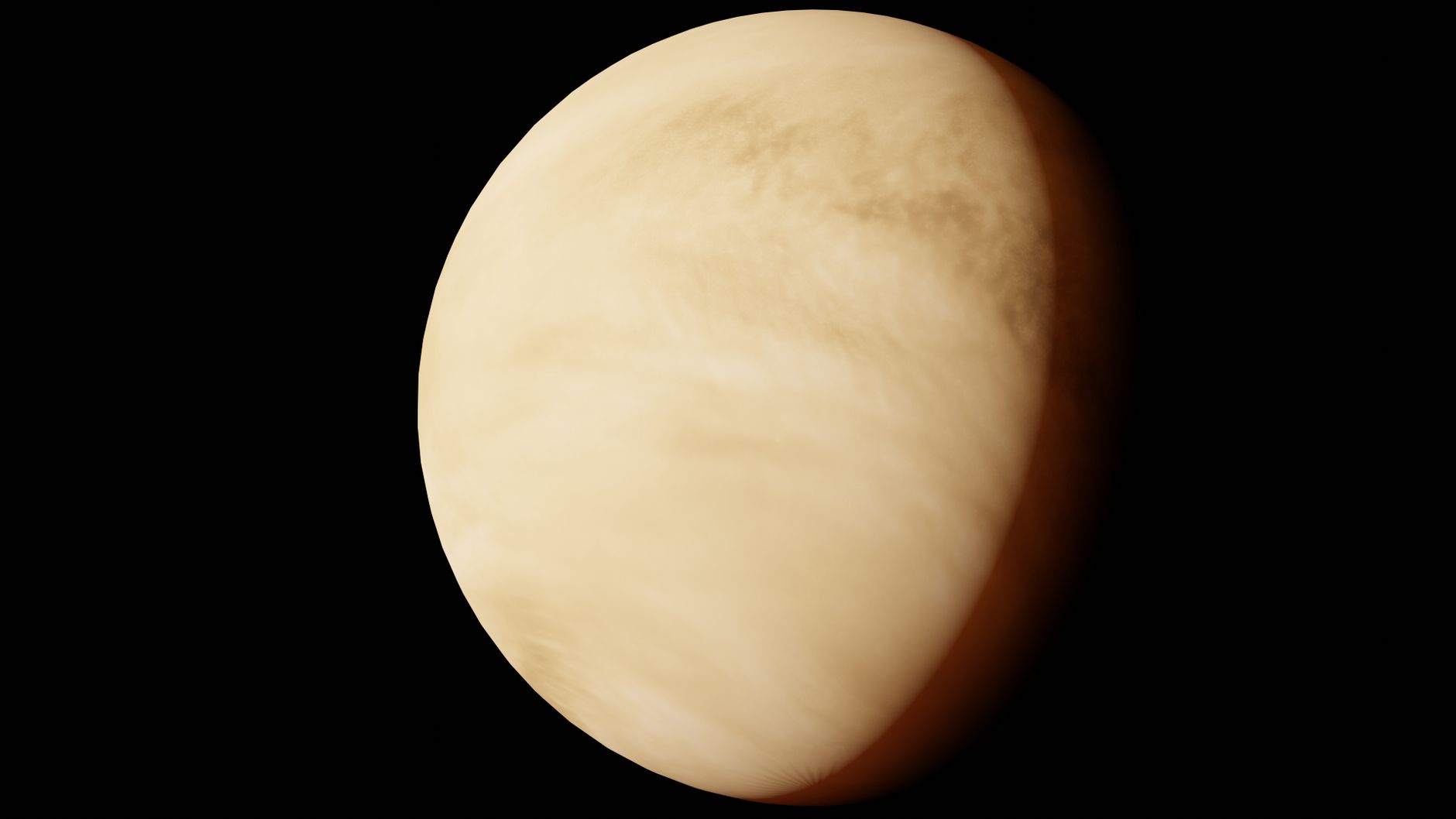 Venus Spins Backwards Slower Than It Orbits