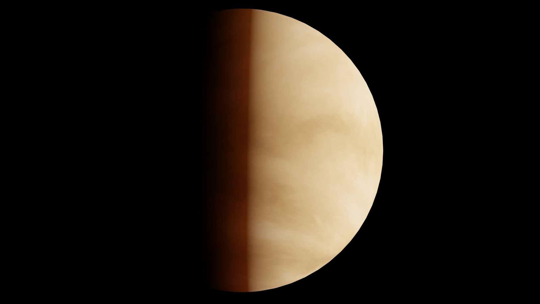 Venus Spins Backwards Slower Than It Orbits